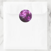 Roze olifant Nebula Ronde Sticker (Tas)