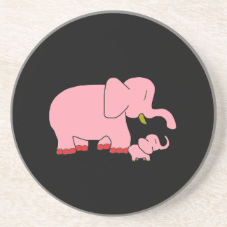 Roze olifant Onderzetter