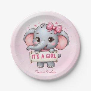 Roze Olifant Papier Bord