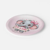 Roze Olifant Papier Bord (Gekanteld)