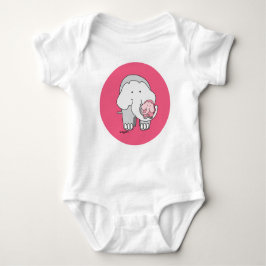 Roze olifant romper