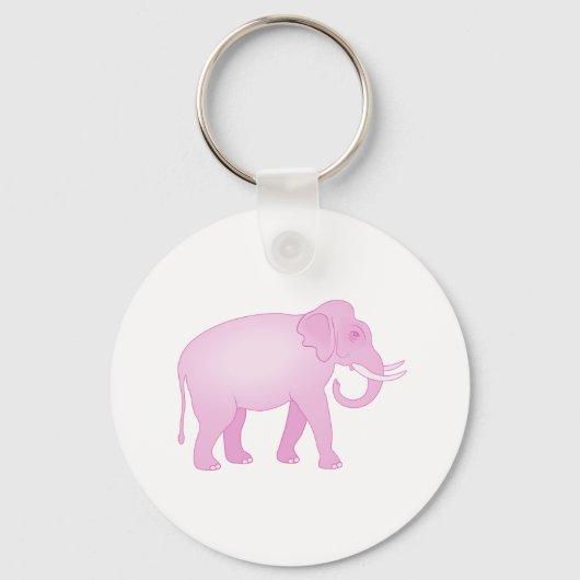 Roze olifant sleutelhanger (Voorkant)
