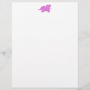 Roze olifant Stationery
