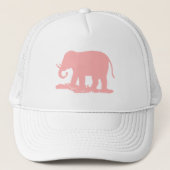 Roze olifant trucker pet (Voorkant)