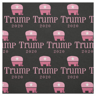 Roze olifant Vrouwen voor Donald Trump 2020 Stof