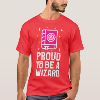 Roze om een tovenaar te zijn t-shirt