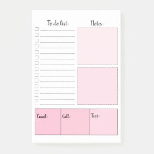 Roze om lijst Post-it® notes te doen