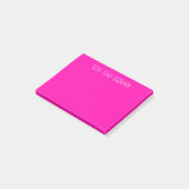 Roze om lijst te doen post-it® notes (Schuin)