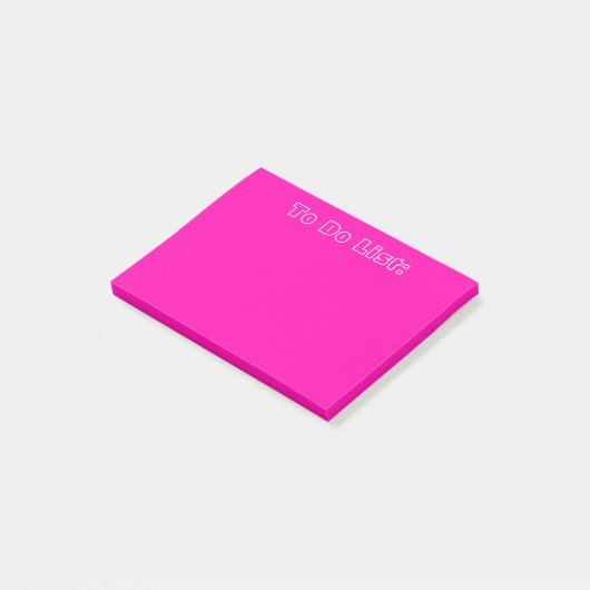 Roze om lijst te doen post-it® notes (Schuin)