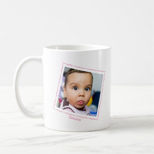 Roze Oma Definities Traits Custom Photograph Koffiemok (Links)