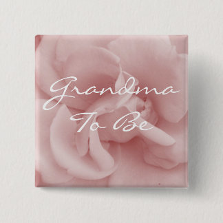 Roze oma om Roos Petal Pin te zijn Vierkante Button 5,1 Cm