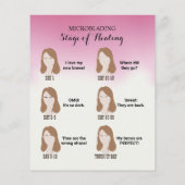 Roze omber van de Aftercare Instruction Flyer (Achterkant)