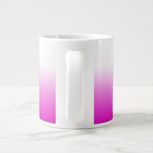 Roze Ombr Gradient Achtergrond Design-60416 Extra Grote Beker (Achterkant)