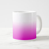 Roze Ombr Gradient Achtergrond Design-60416 Extra Grote Beker (Voorkant rechts)