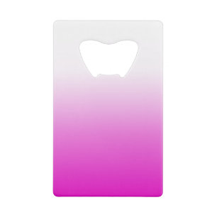 Roze Ombr Gradient Achtergrond Design-60416 Kredietkaart Flessenopener