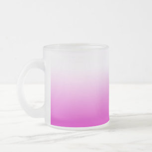 Roze Ombr Gradient Achtergrond Design-60416 Matglas Koffiemok