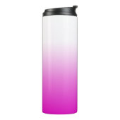 Roze Ombr Gradient Achtergrond Design-60416 Thermosbeker (Gedraaid links)