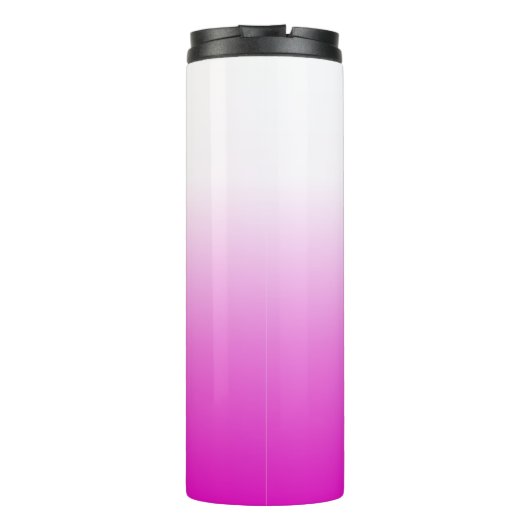 Roze Ombr Gradient Achtergrond Design-60416 Thermosbeker (Achterkant)