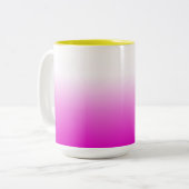 Roze Ombr Gradient Achtergrond Design-60416 Tweekleurige Koffiemok (Voorkant links)