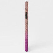 Roze Ombre Alpaca Design iPhone Hoesje (Rechterkant)