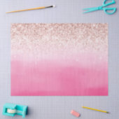 Roze ombre Blush Glitter Sparkle Tissuepapier (Craft)