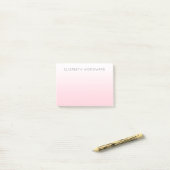 Roze Ombre de Gradiënt Personaliseerde Post-it Not Post-it® Notes (Op bureau)