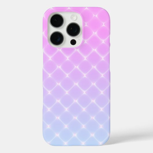  roze ombre Diamond Pattern Case-Mate iPhone Case (Achterkant)