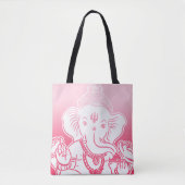 Roze ombre Ganesh Bag / Tas (Voorkant)