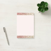 Roze ombre Gold Glitter Glitz Leopard Print       Post-it® Notes (Kantoor)