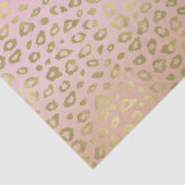 Roze ombre Gold leopard Print Tissuepapier (Detail)