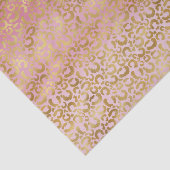 Roze ombre Gold leopard Print Tissuepapier (Detail)