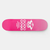 Roze Ombre Gradient Afstuderen Skateboard (Horizontaal)
