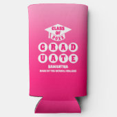 Roze Ombre Gradient Graduation Party (Achterkant)