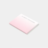 Roze Ombre Gradiënt Persoonlijke Post-it Notities Post-it® Notes (Schuin)