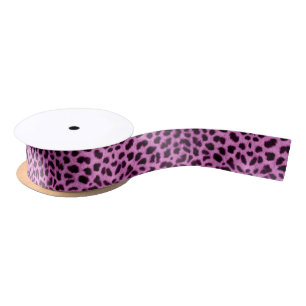 Roze ombre Leopard Animal Print Ribbon Lint