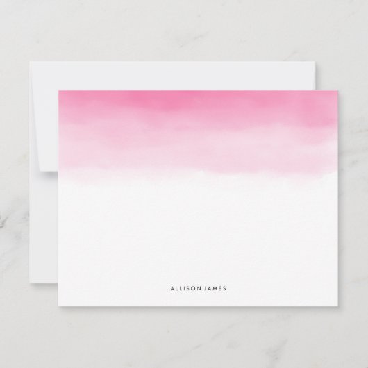 Roze ombre Note-kaarten Kaart (Voorkant)