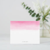 Roze ombre Note-kaarten Kaart (Staand voorkant)