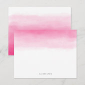 Roze ombre Note-kaarten Kaart (Voorkant / Achterkant)