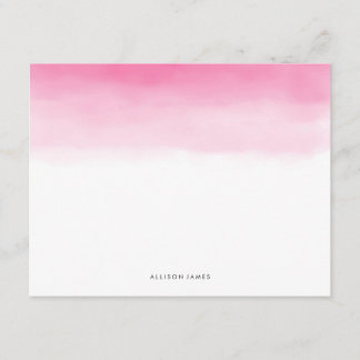 Roze ombre Note-kaarten Kaart