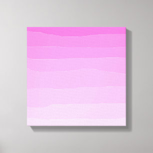 Roze Ombre originele kunst Canvas Afdruk