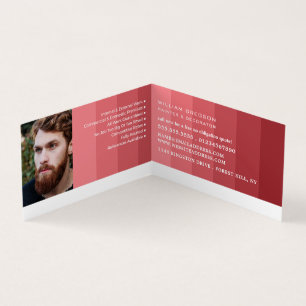 Roze Ombre Strepen, Schilder & Decorator Foto Visitekaartjes