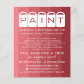 Roze ombre, verfemmers, verf en decorator flyer (Voorkant)