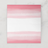 Roze Ombre Waterverf Lege tafel Gast (Buitenkant ongevouwen)