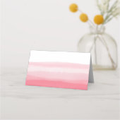 Roze Ombre Waterverf Lege tafel Gast (Achterkant)