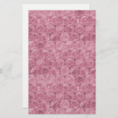 Roze omwikkelpatroon briefpapier (Voorkant / Achterkant)