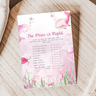 Roze Onder de Zee Baby Shower Prijs is Juist Spel