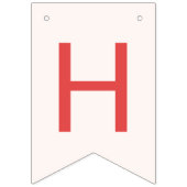 Roze onder het Zee Verjaardagsfeestdecor Vlaggetjes (Tweede vlag)