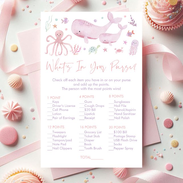 Roze onder het Zee Wat zit er in je portemonnee sp (Creator heeft geüpload)