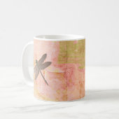 Roze onderdrukkingen Dragonfly Koffiemok (Voorkant links)