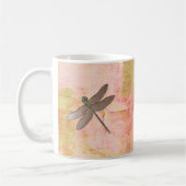 Roze onderdrukkingen Dragonfly Koffiemok (Links)